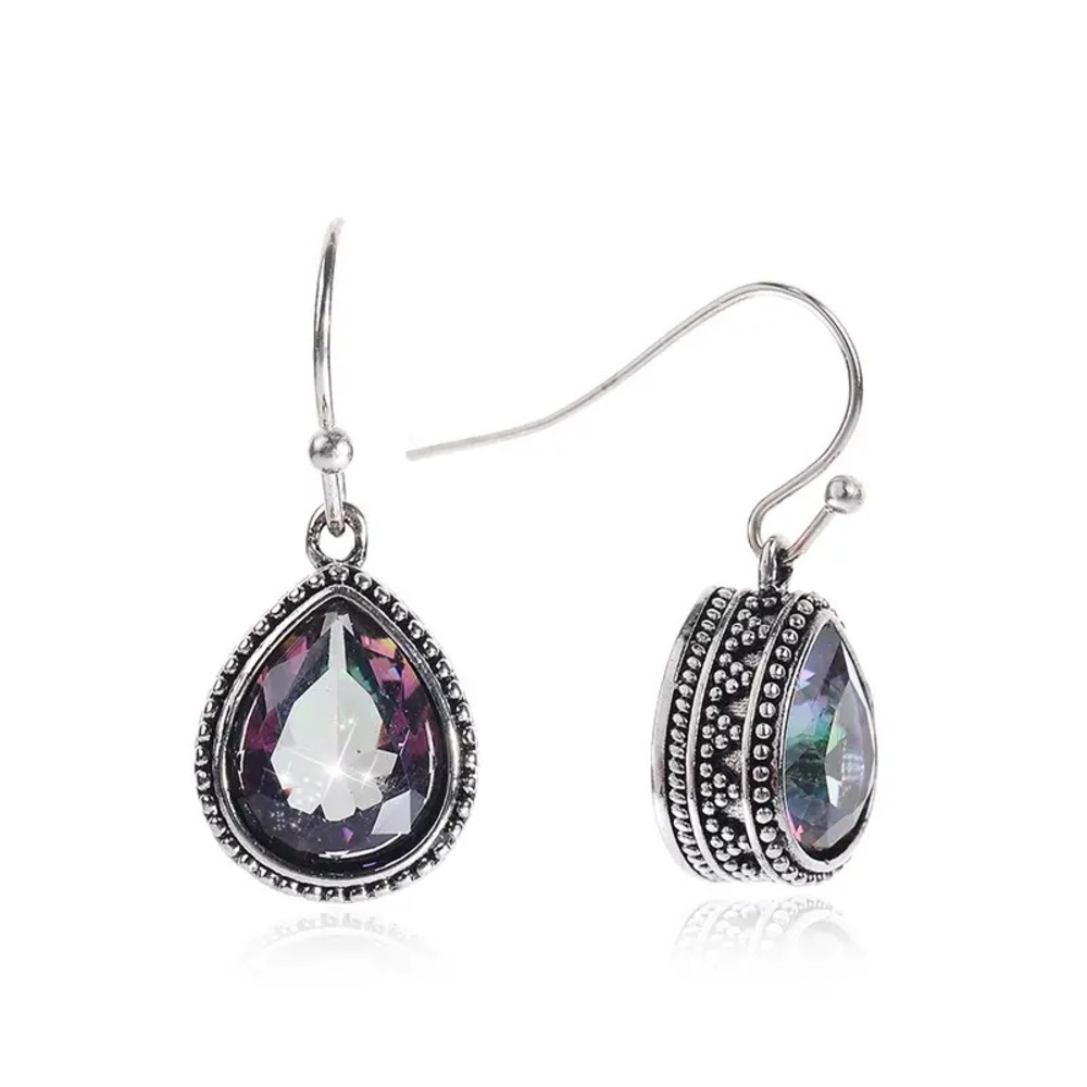 Fashion Trend Jewelry Vintage Water Drop Earrings - Picture 5 of 8